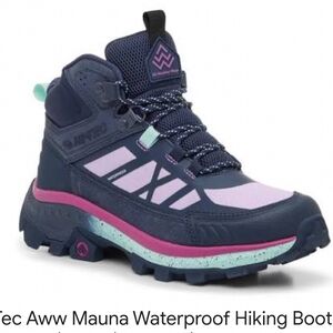 Hi-Tec Women's Lace Up Boots - Navy and Pink